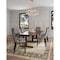 Manhattan Comfort Fifth Avenue Faux Leather Dining Chair in Grey and Walnut- Set of 4 2-DC008-GY - alternate 7